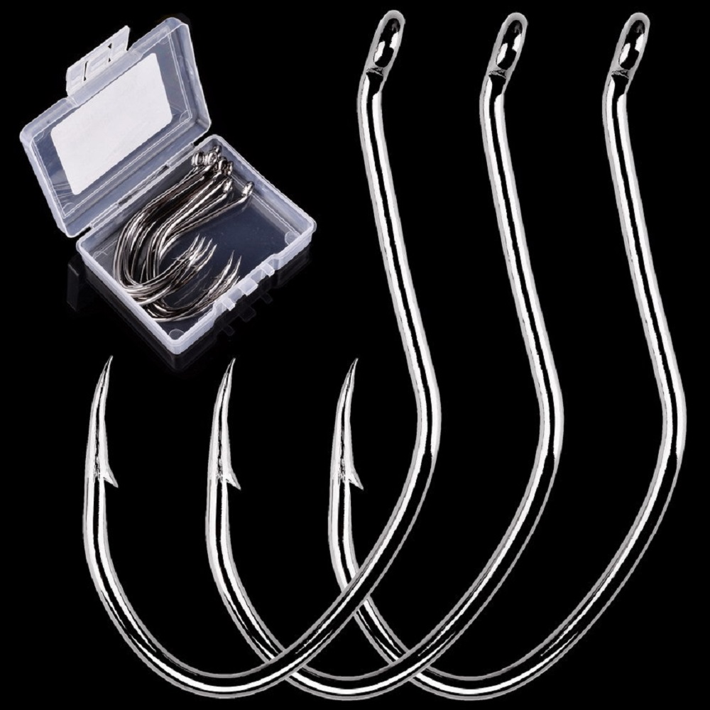 Fishing Hook Circle - 10pcs/Box Barbed Catfish Fishing Hooks High