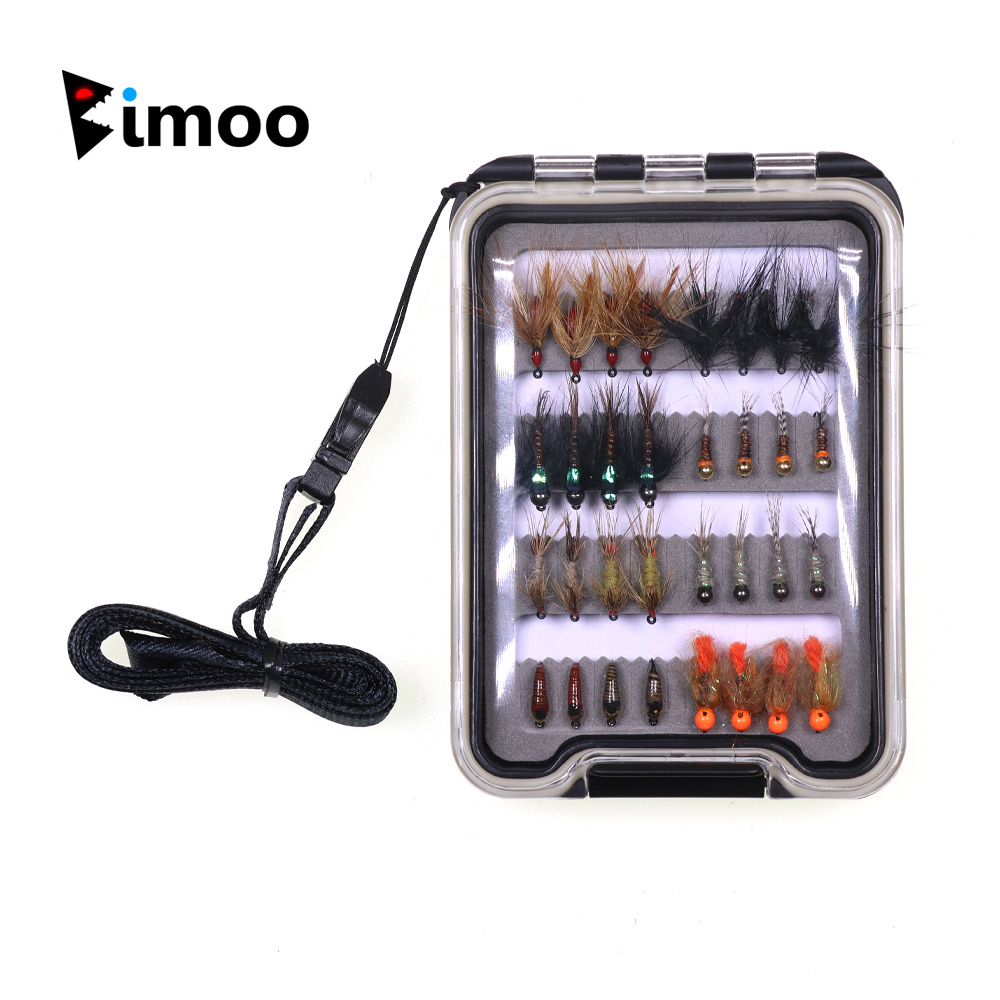 32PCS Nymph Flies Kit Trout Fi - огляд і ціна Fishing Hook Barbless