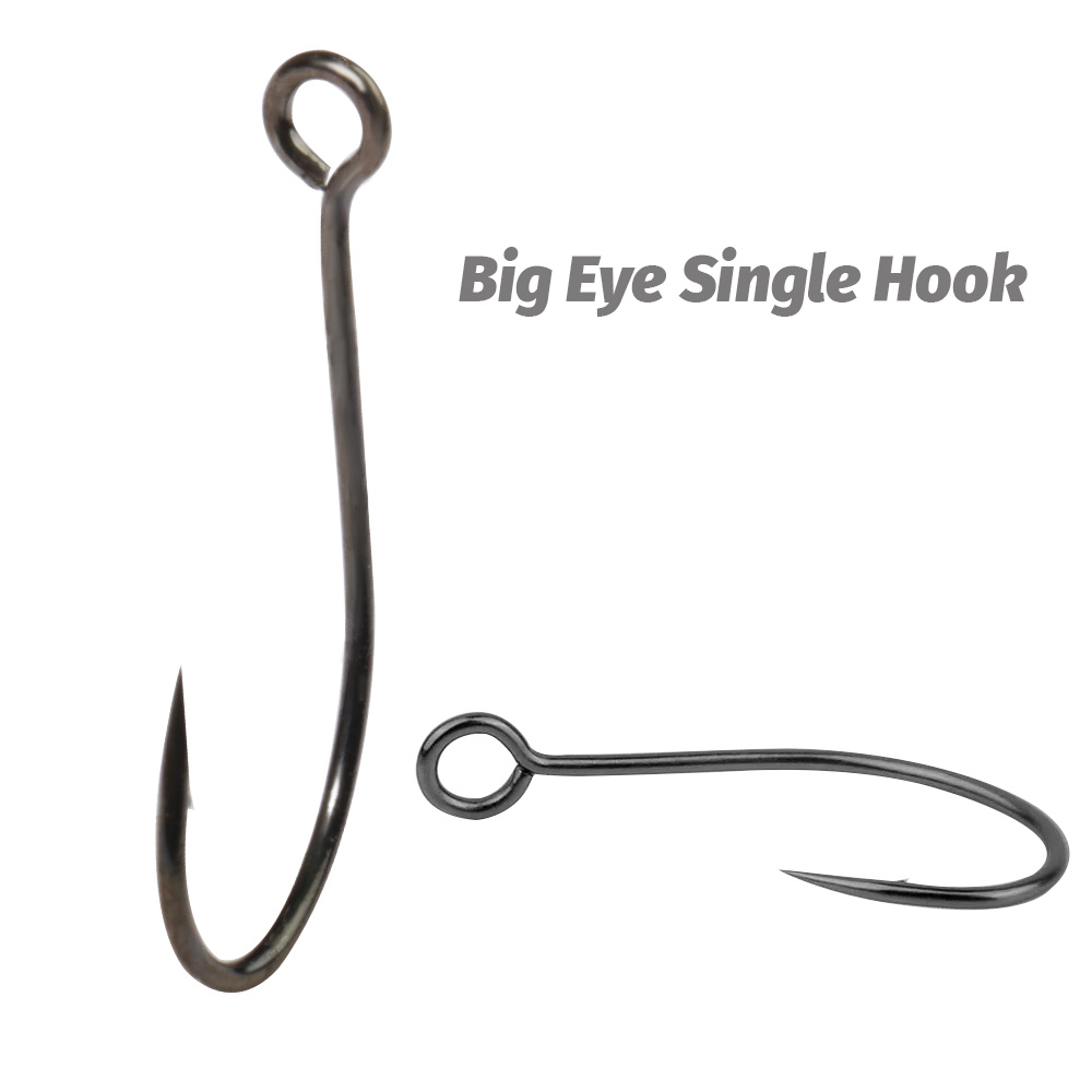 20PCS Big Ring Single Hooks 2# - огляд і ціна Fishing Hook Circle