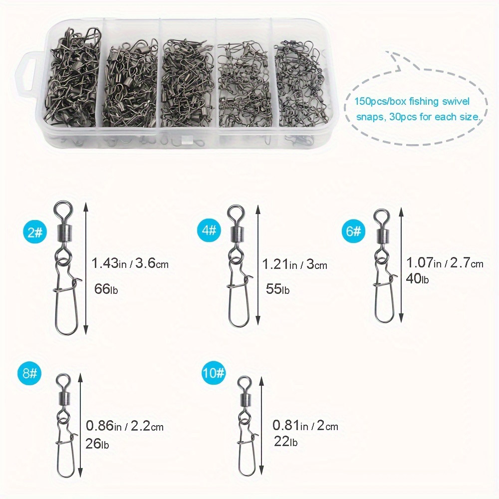 95/210 PCS Set Fishing Connect - огляд і ціна Fishing Hook Stainless Steel
