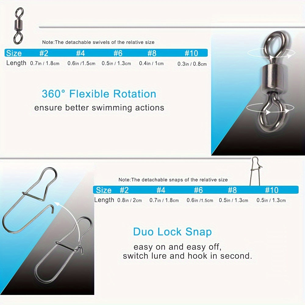 95/210 PCS Set Fishing Connect - огляд і ціна Fishing Hook Stainless Steel