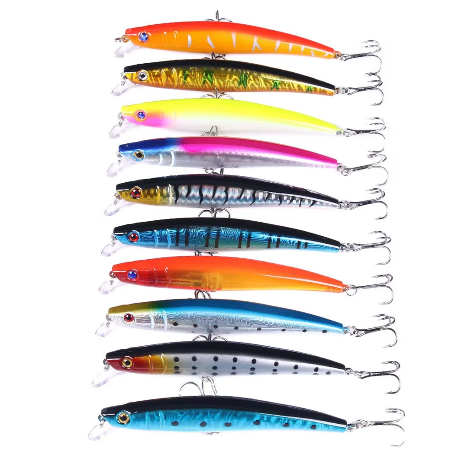 Minnow Fishing Lure 110mm 13g  - огляд і ціна Fishing Hook Treble