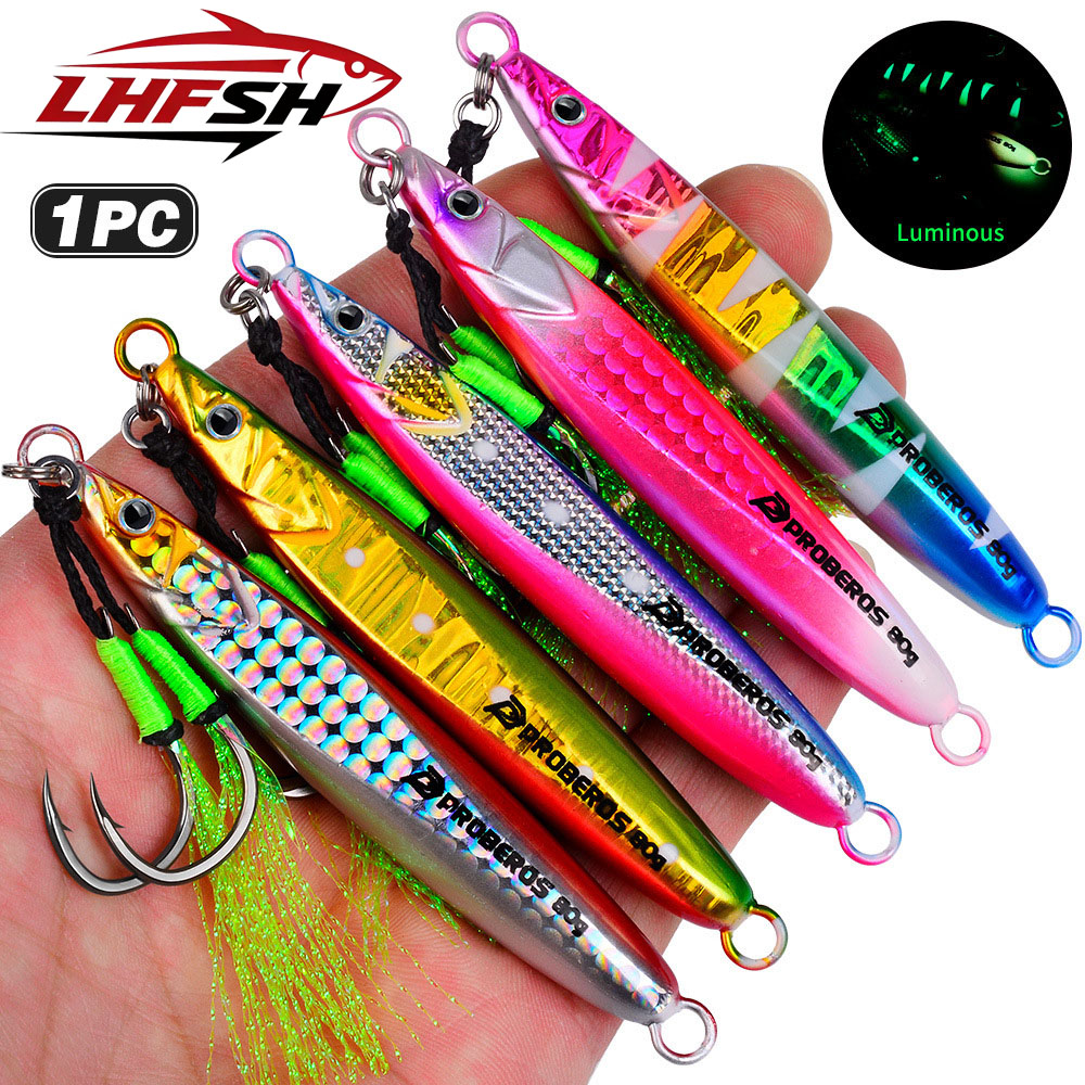 LHFSH Luminous Metal Jig Fishi - огляд і ціна Fishing Hook Treble