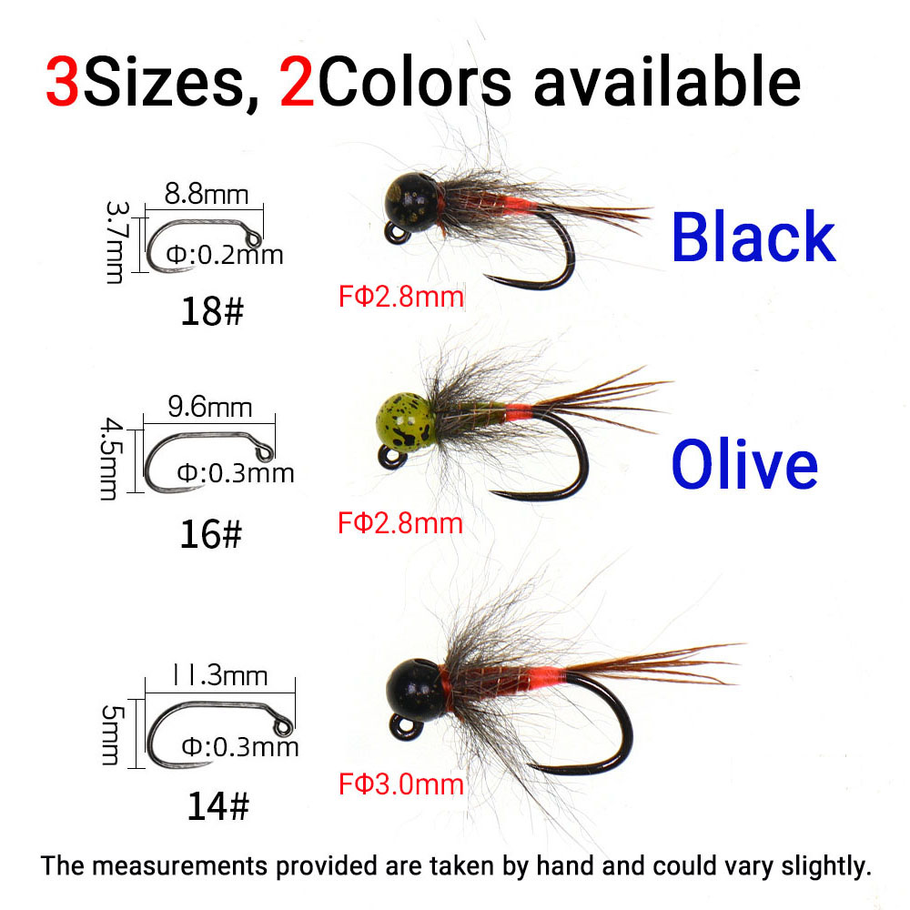 6PCS Jig Tungsten Bead Head Ny - огляд і ціна Fishing Hook Barbless