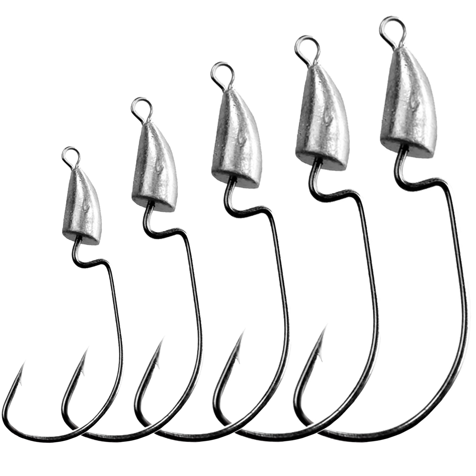 THKFISH 10pcs Crank Jig Head H - огляд і ціна Fishing Hook Weedless