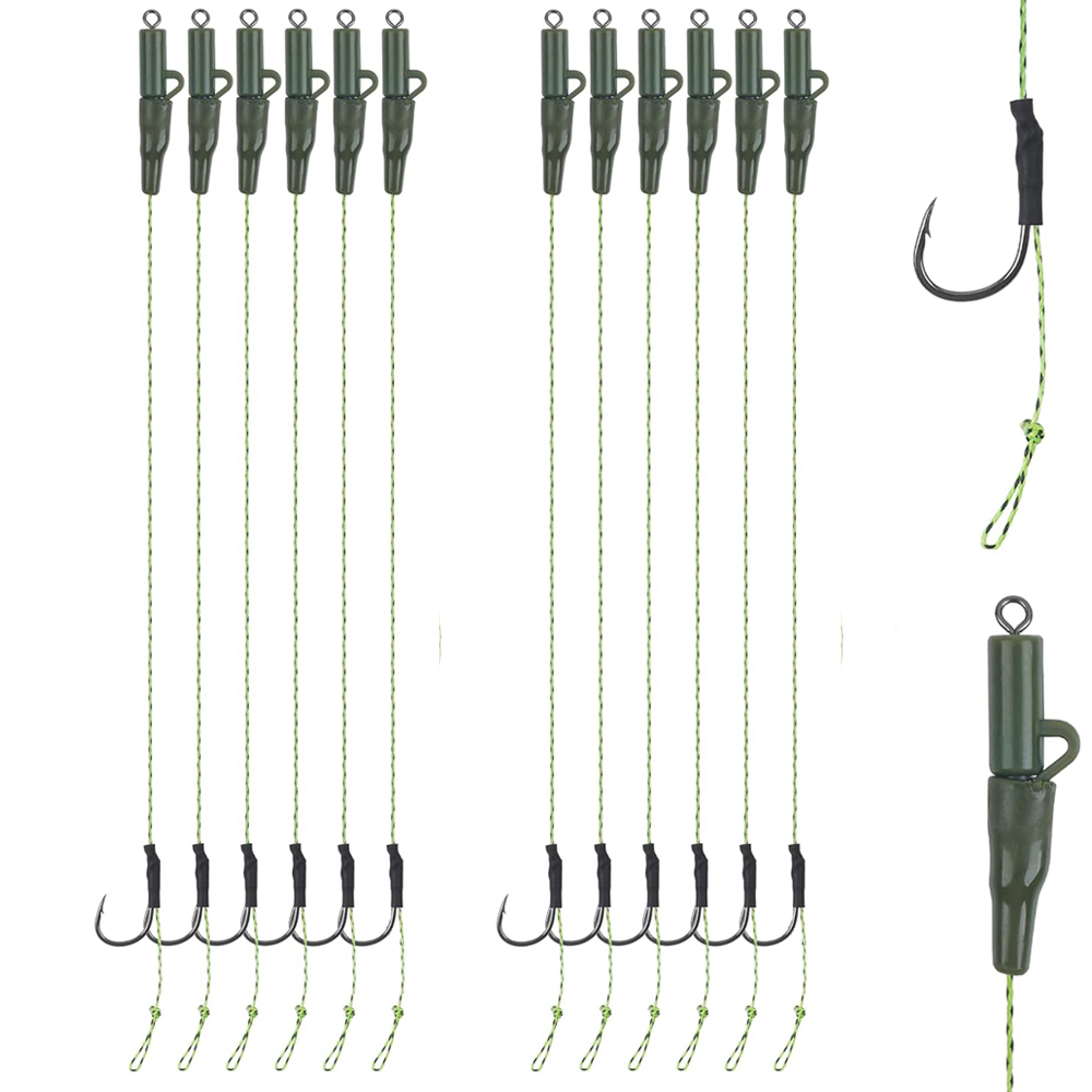 12Pcs Carp fishing hair rigs P - огляд і ціна Fishing Hook Assortment