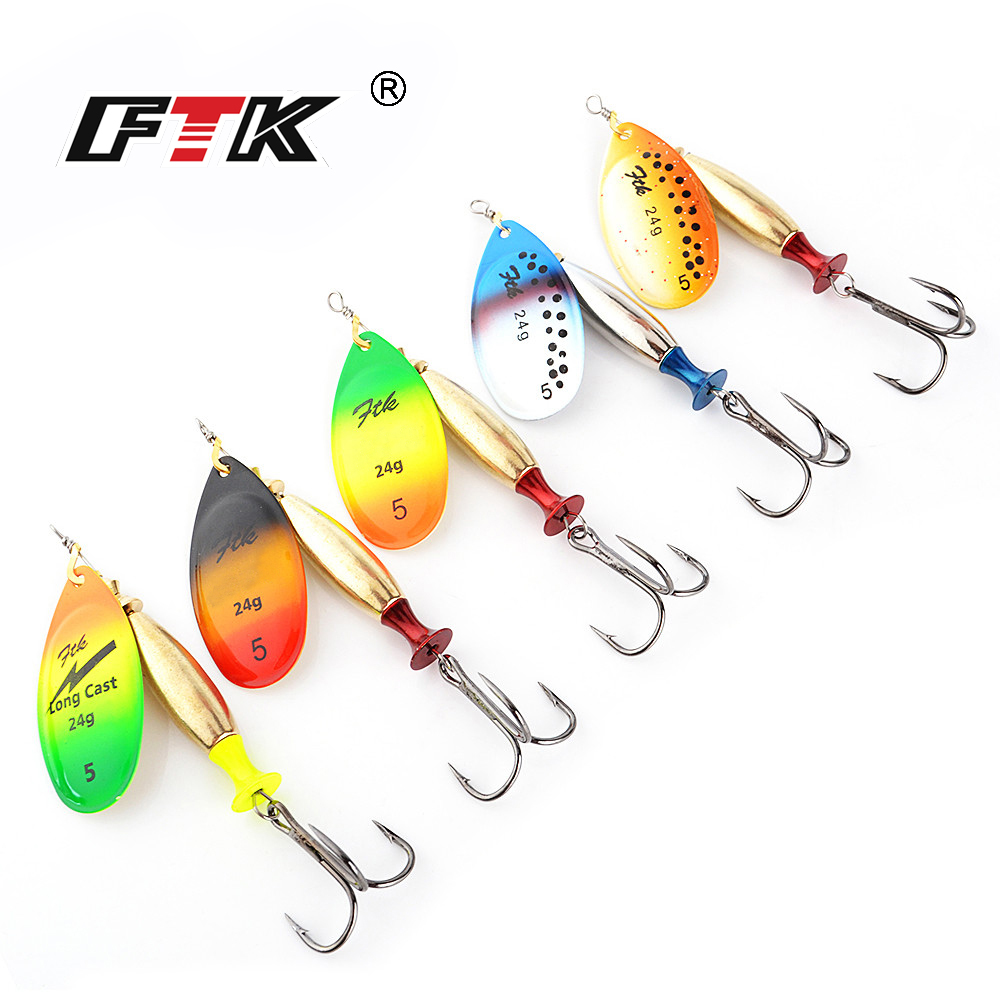 FTK 18g 24g Spinner Bait Hard  - огляд і ціна Fishing Hook Treble