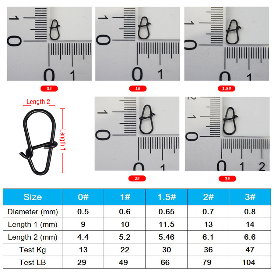 50Pcs Crankbait Snaps Stainles - огляд і ціна Fishing Hook Stainless Steel