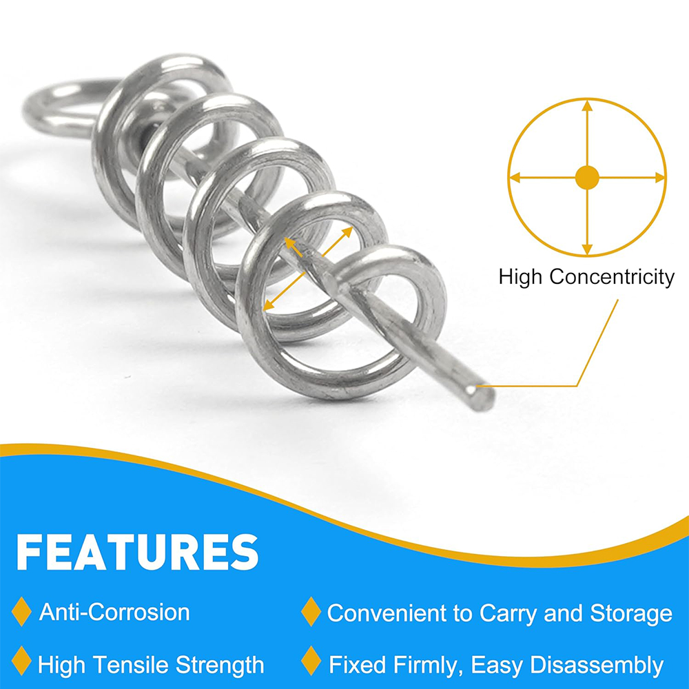 50Pcs Spring Twist Lock Fishin - огляд і ціна Fishing Hook Box