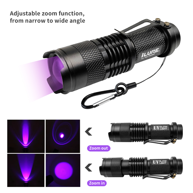 Mini UV Flashlight 395nm Ultra - огляд і ціна Fishing Hook Jig