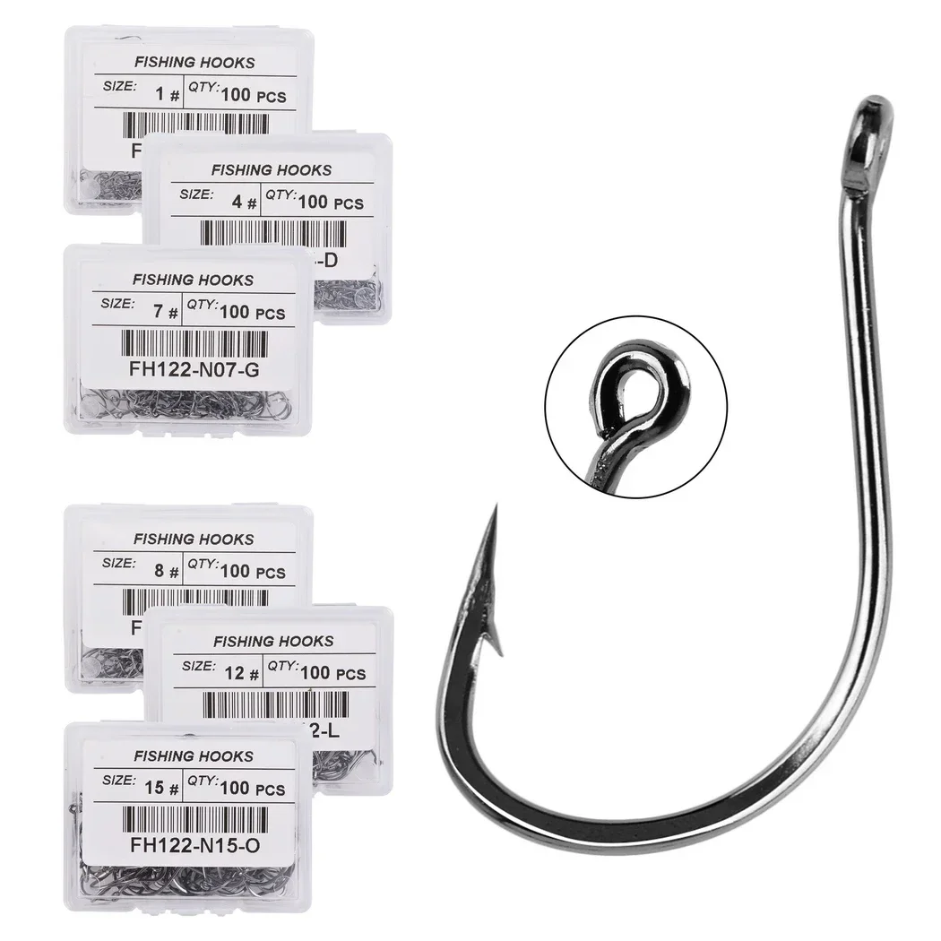 100pcs/ Box Japan Izu Fish Hoo - огляд і ціна Fishing Hook Circle