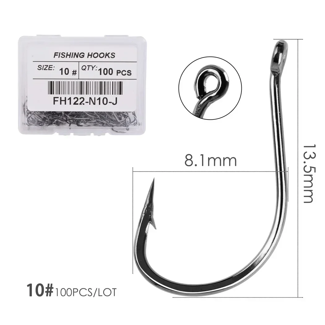 100pcs/ Box Japan Izu Fish Hoo - огляд і ціна Fishing Hook Circle
