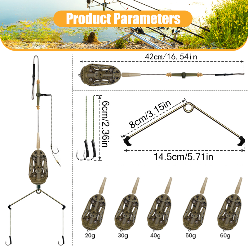 3 Hook Pre-tied Carp Hair Rigs - огляд і ціна Fishing Hook Assortment