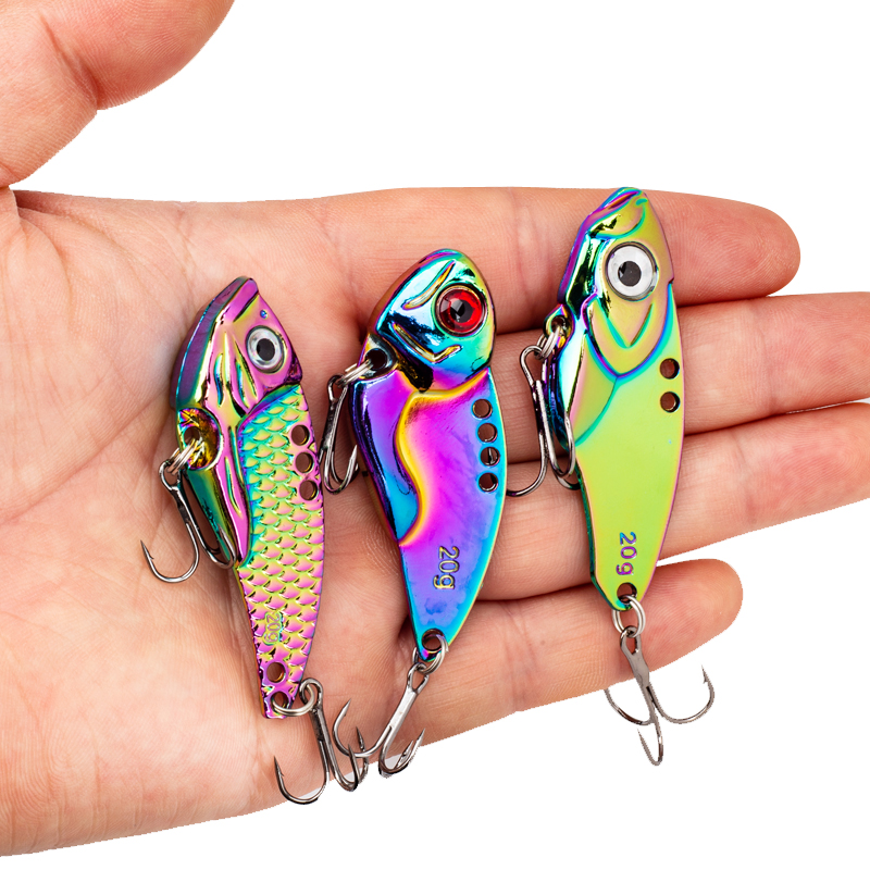 3PCS Metal Colorful VIB Lure 5 - огляд і ціна Fishing Hook Treble