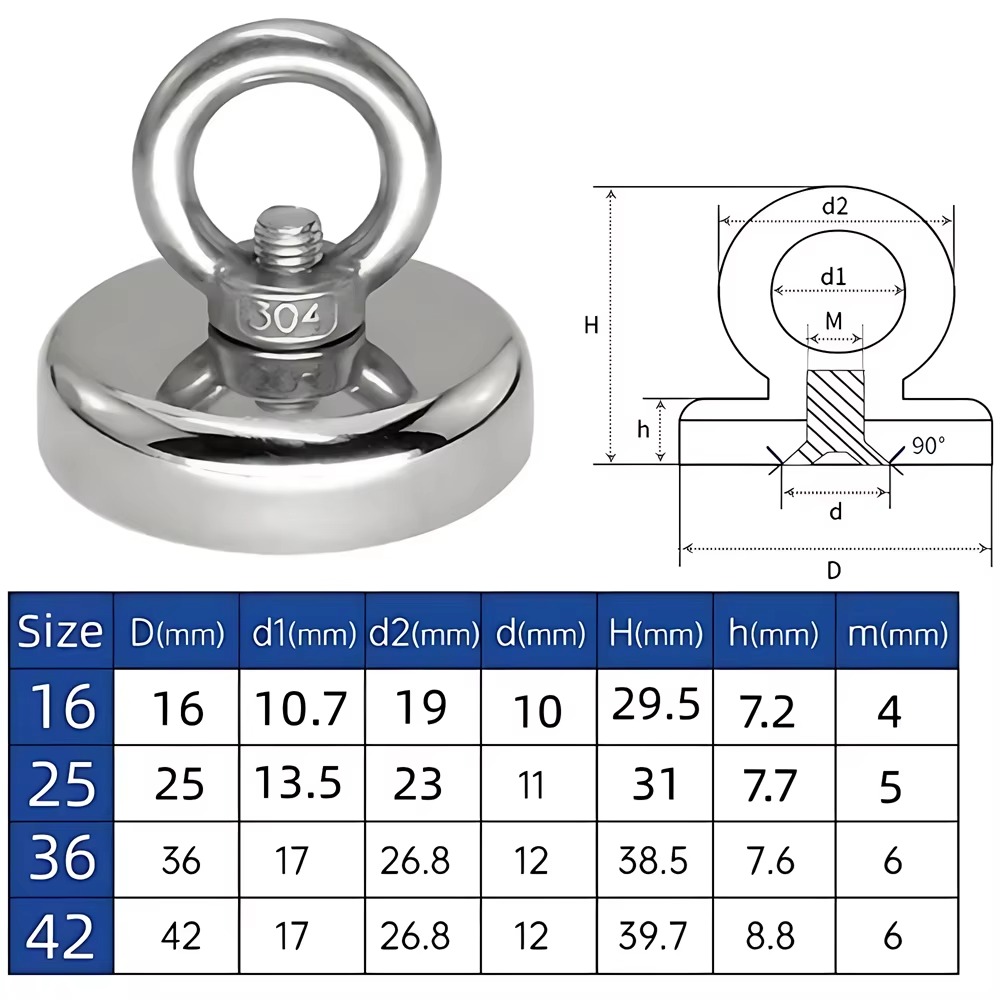 Fishing Salvage Neodymium Magn - огляд і ціна Fishing Hook Stainless Steel