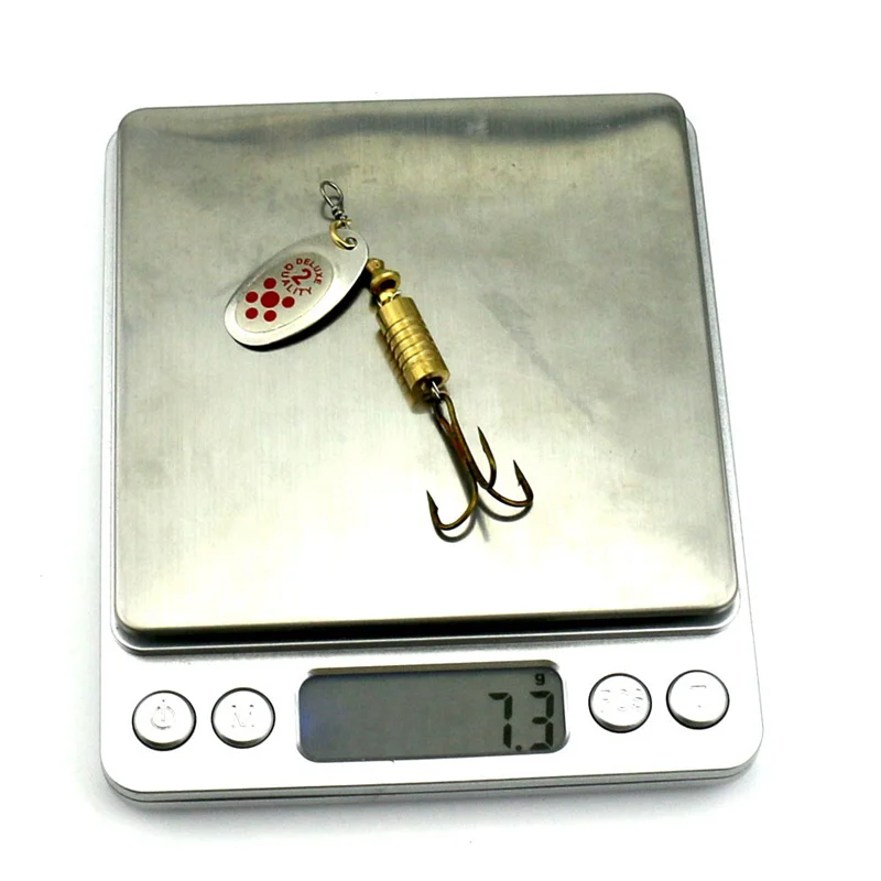 1PCS Metal Plating Spinner Bai - огляд і ціна Fishing Hook Treble