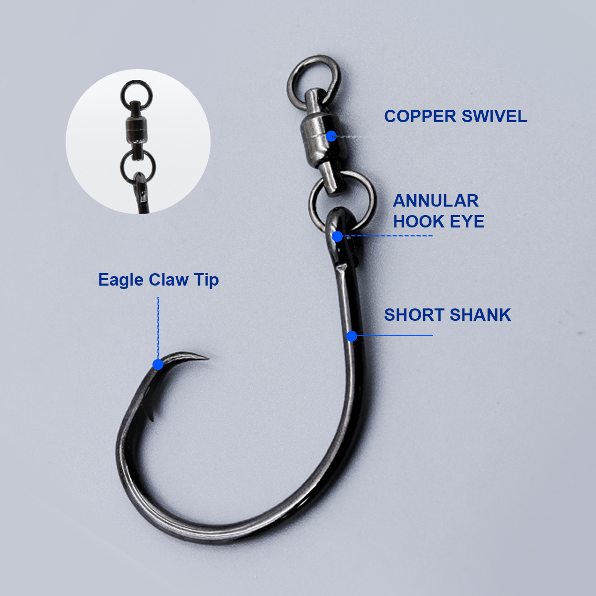 ZYZHE 3/6/9pcs Circle Hooks Wi - огляд і ціна Fishing Hook Circle