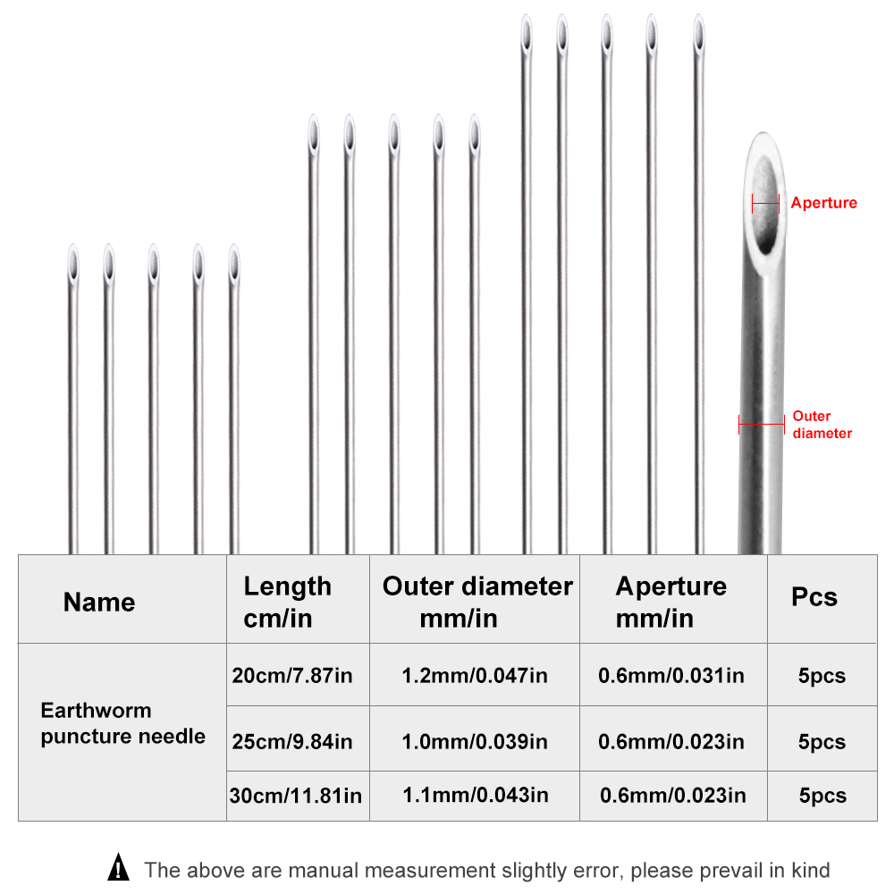 FTK Earthworm Hooking Needle S - огляд і ціна Fishing Hook Stainless Steel