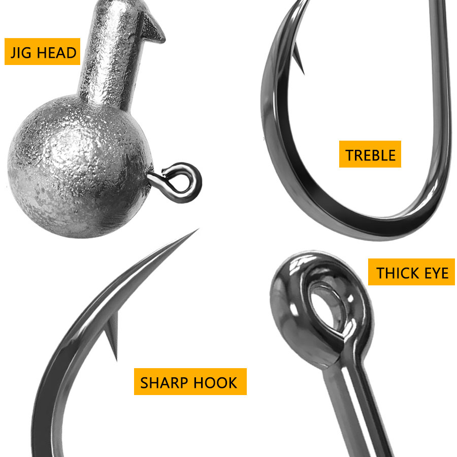 WODJYJ 1g 2g 3g 4g 5g 7g 8g 10 - огляд і ціна Fishing Hook Offset