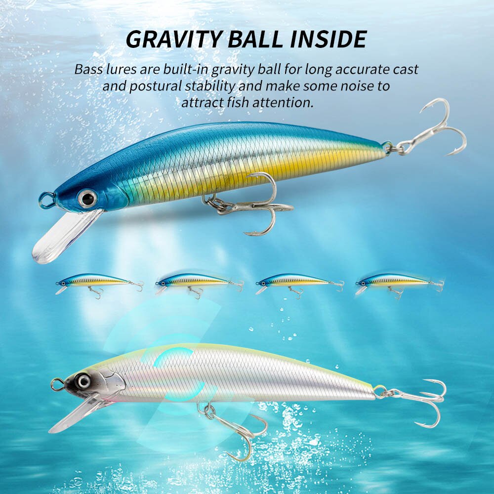 Fishing Lure Sinking Minnow 13 - огляд і ціна Fishing Hook Treble