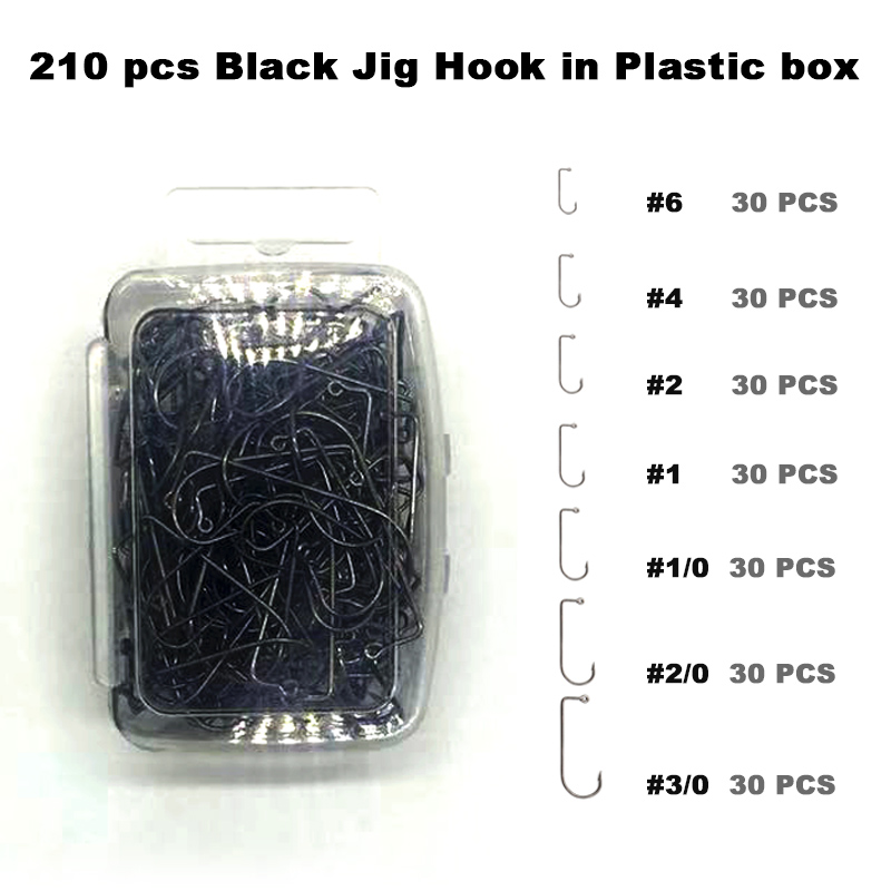 Adygil DIY Fishing 210 pcs Bla - огляд і ціна Fishing Hook Jig