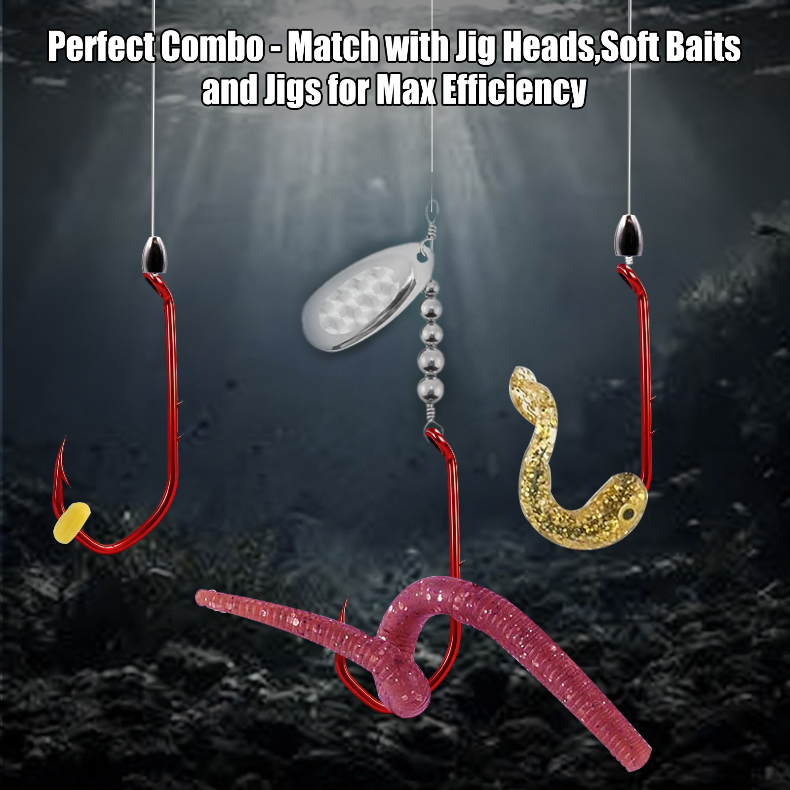 9KM Baitholder Hook 50-100pcs  - огляд і ціна Fishing Hook Circle