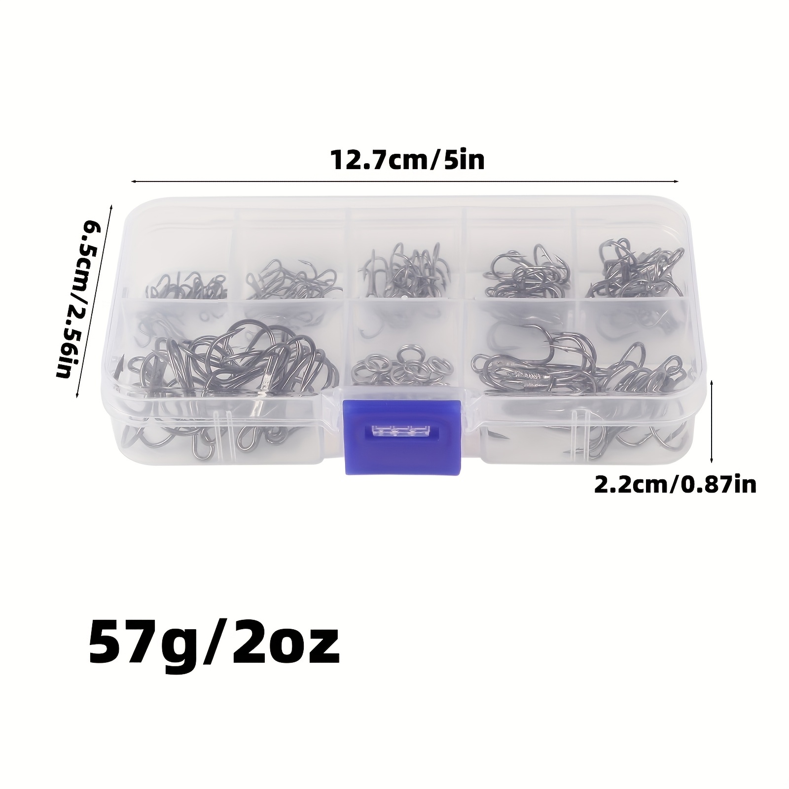 90pcs/set The lure triple-hook - огляд і ціна Fishing Hook Assortment