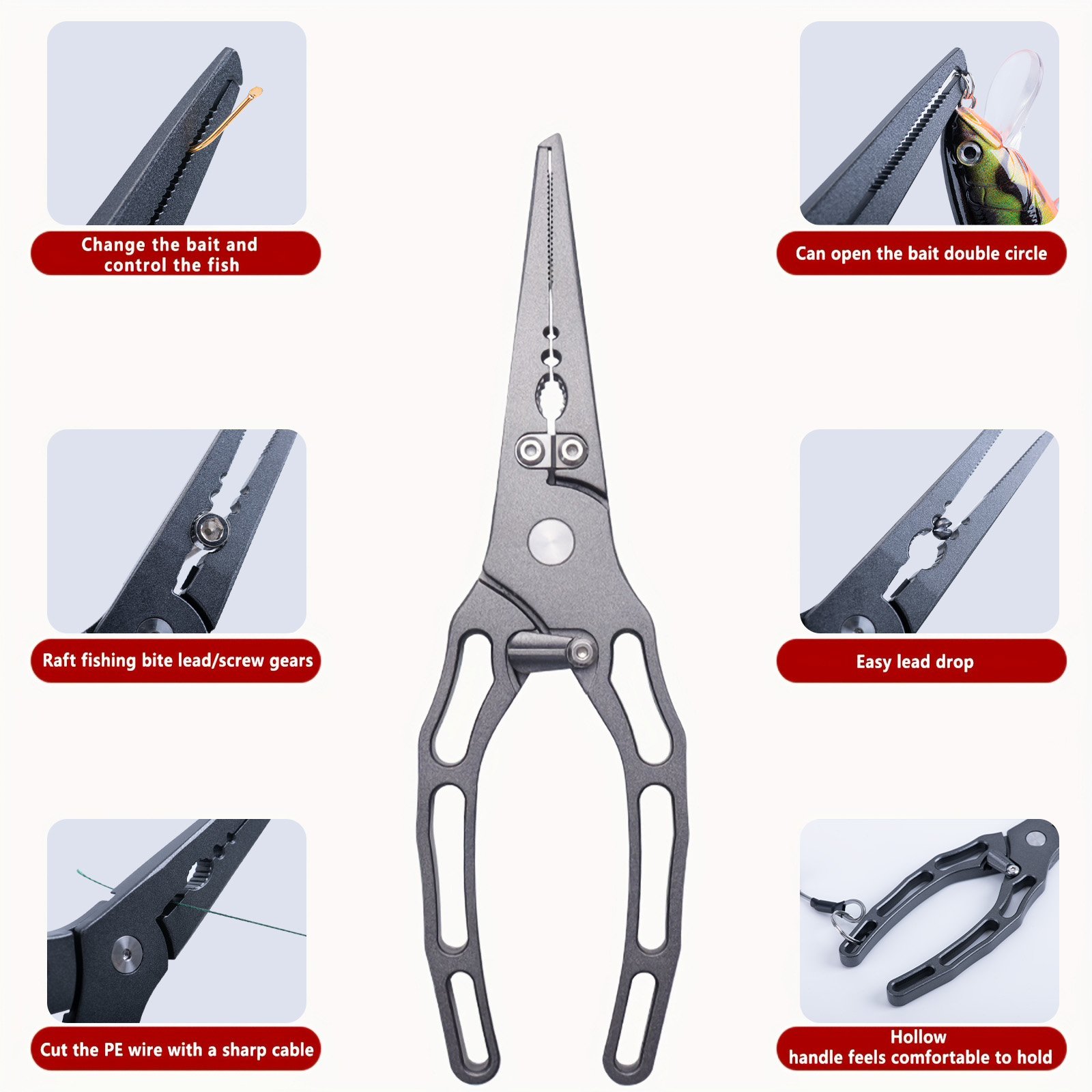 Fishing Pliers and Fish Grippe - огляд і ціна Fishing Hook Remover