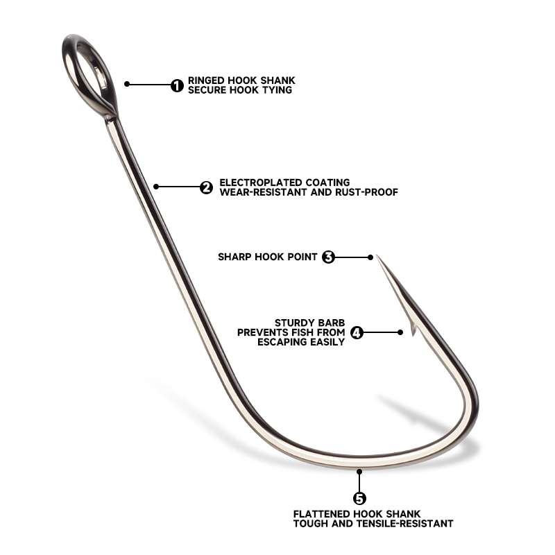 Supercontinent 2#-12# 10pcs Ba - огляд і ціна Fishing Hook Offset