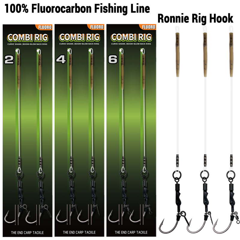 6PCS/10PCS Ronnie rig 3 Styles - огляд і ціна Fishing Hook Assortment